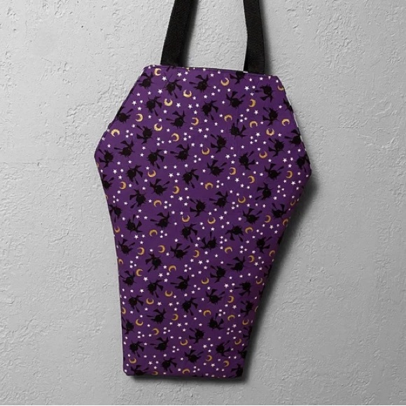 Witchy coffin shaped tote bag - Picture 1 of 5